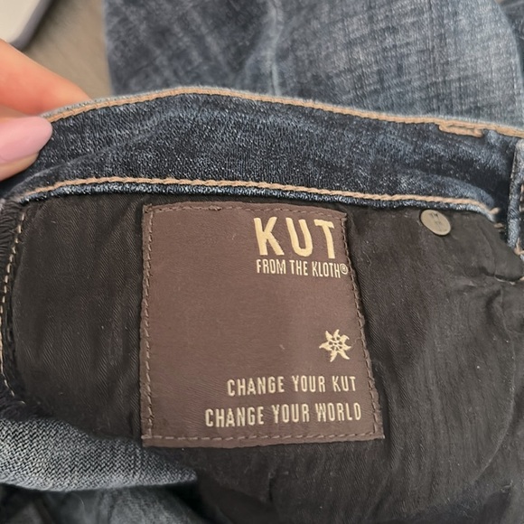 KUT from the Kloth Dark Wash Straight Leg Jeans - Picture 2 of 6